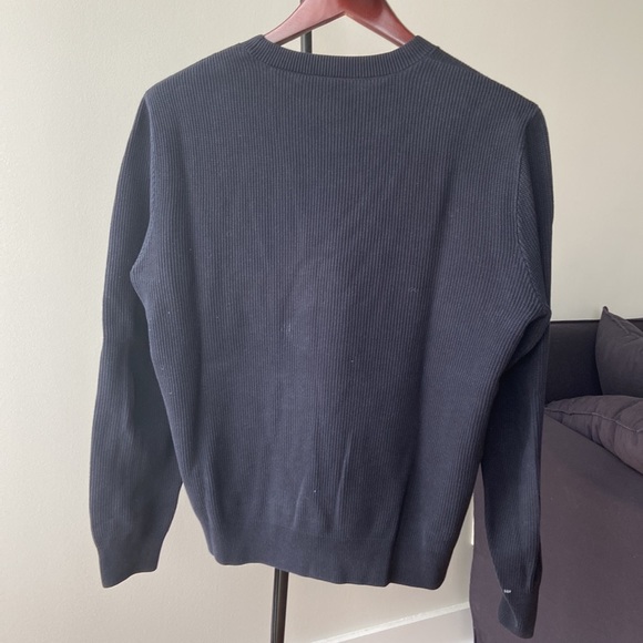 COS Dark Blue Long Sleeve Sweater in Cotton - Picture 2 of 6